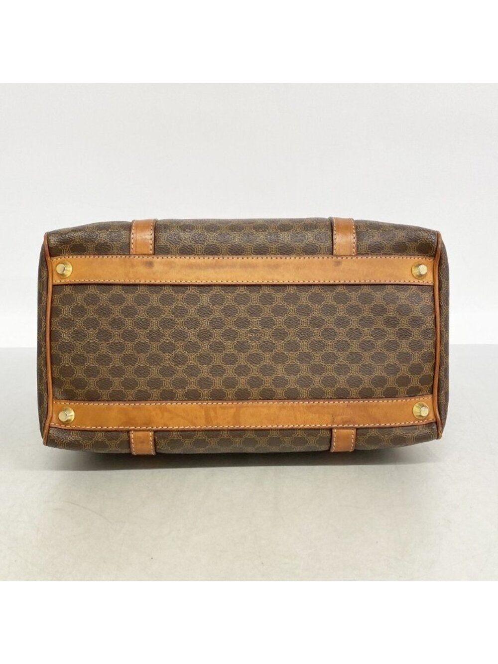 Celine Handbag Macadam Brown Gold - Picture 3 of 10